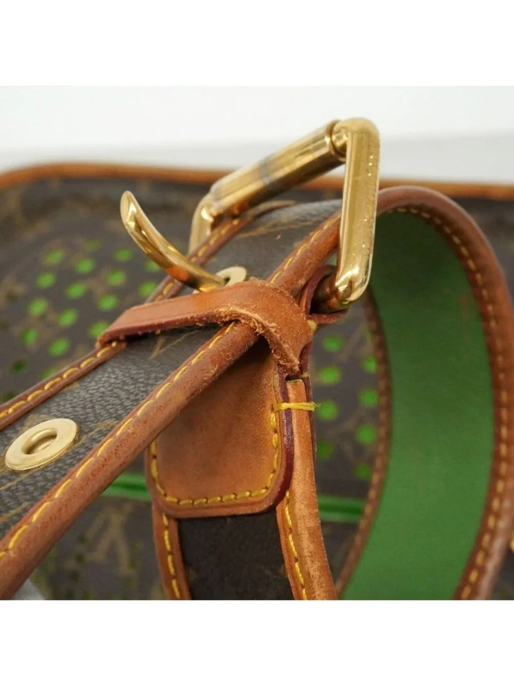 Louis Vuitton Shoulder Bag Monogram Perfo Musette Vert